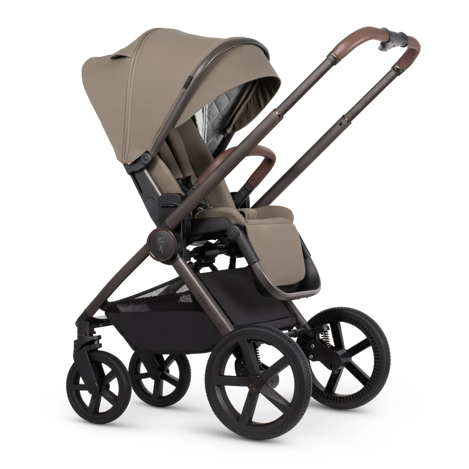 Venicci Upline 2 Special Edition Travel System with Accessories, Tiago Car Seat & ISOFIX Base - Powder