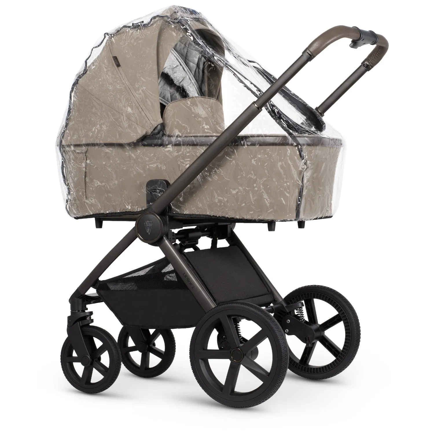Venicci Upline 2 Special Edition Travel System with Accessories, Tiago Car Seat & ISOFIX Base - Powder