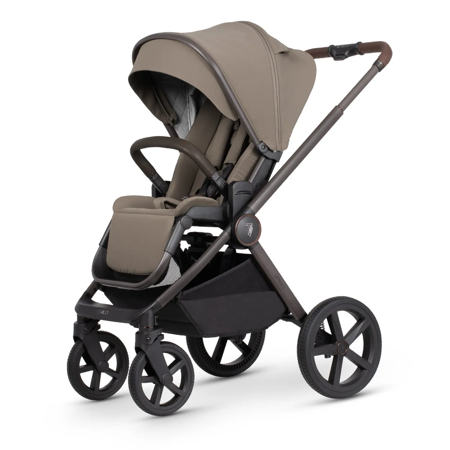 Venicci Upline 2 Special Edition Travel System with Accessories, Tiago Car Seat & ISOFIX Base - Powder