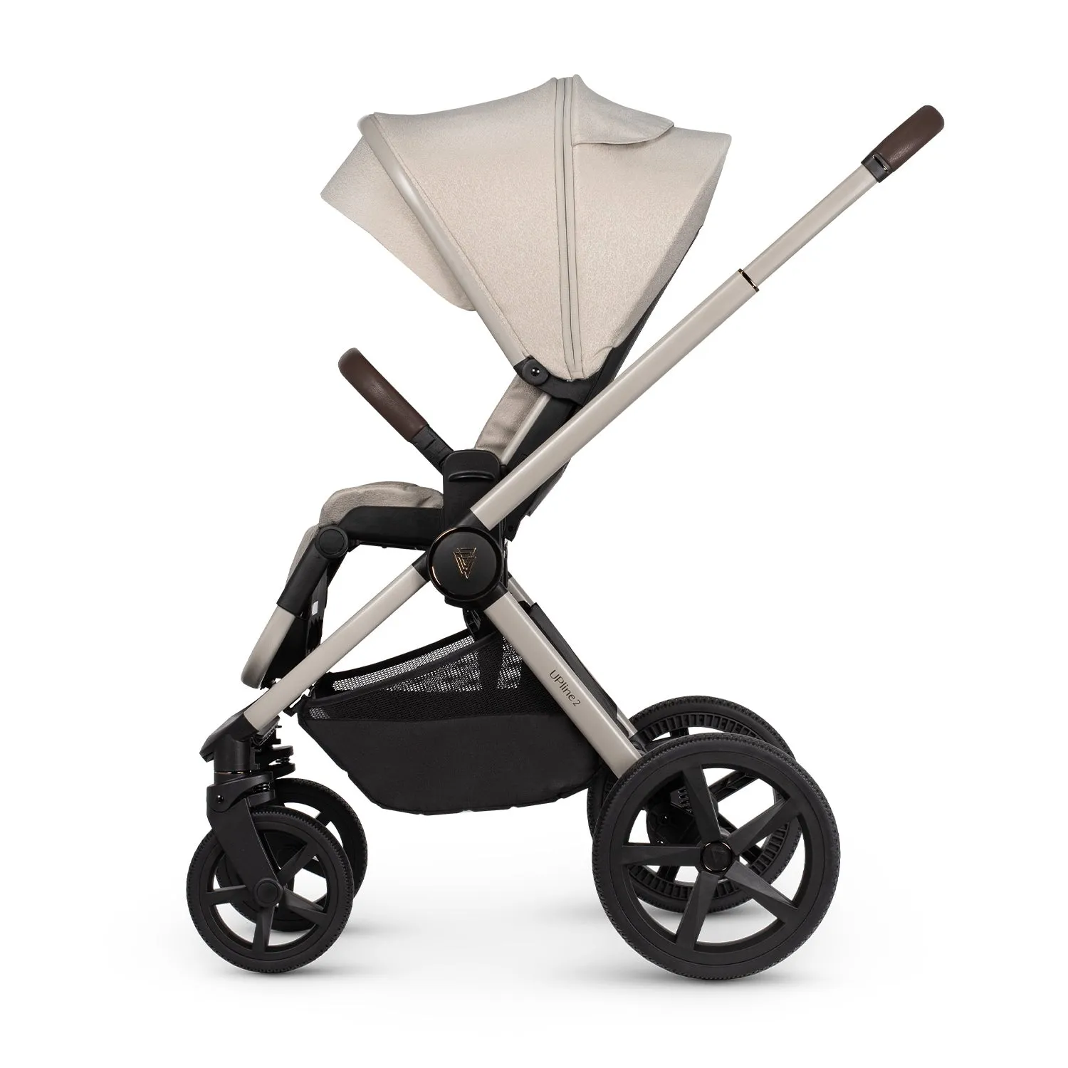 Venicci Upline 2 Travel System with Accessories, Tiago Car Seat & ISOFIX Base - Stone Beige