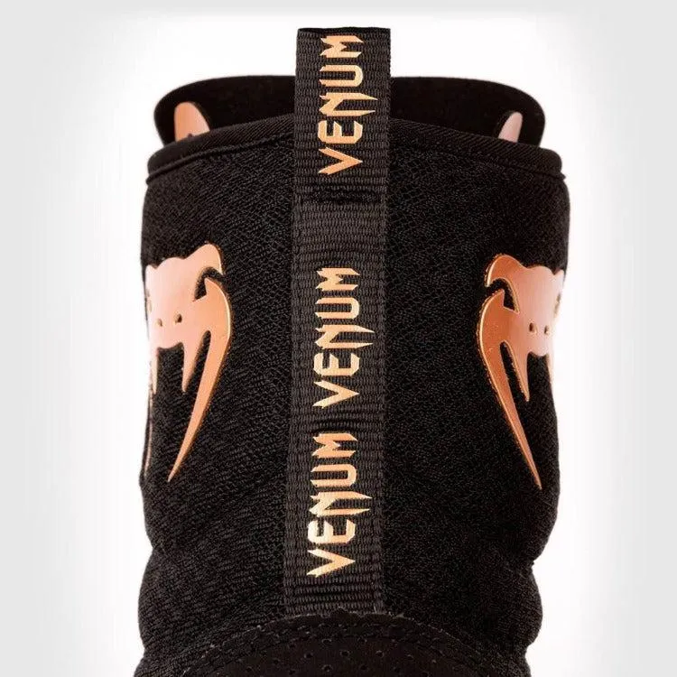 Venum Elite Boxing Boots - Black/Bronze
