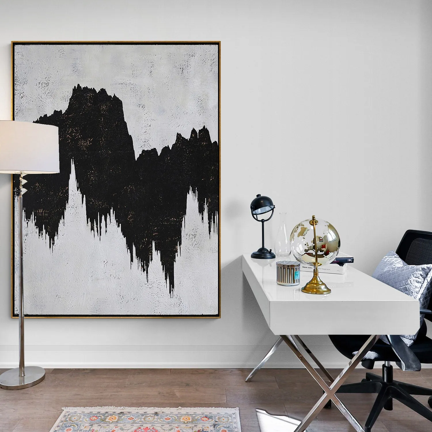 Vertical Abstract Landscape Painting H53V