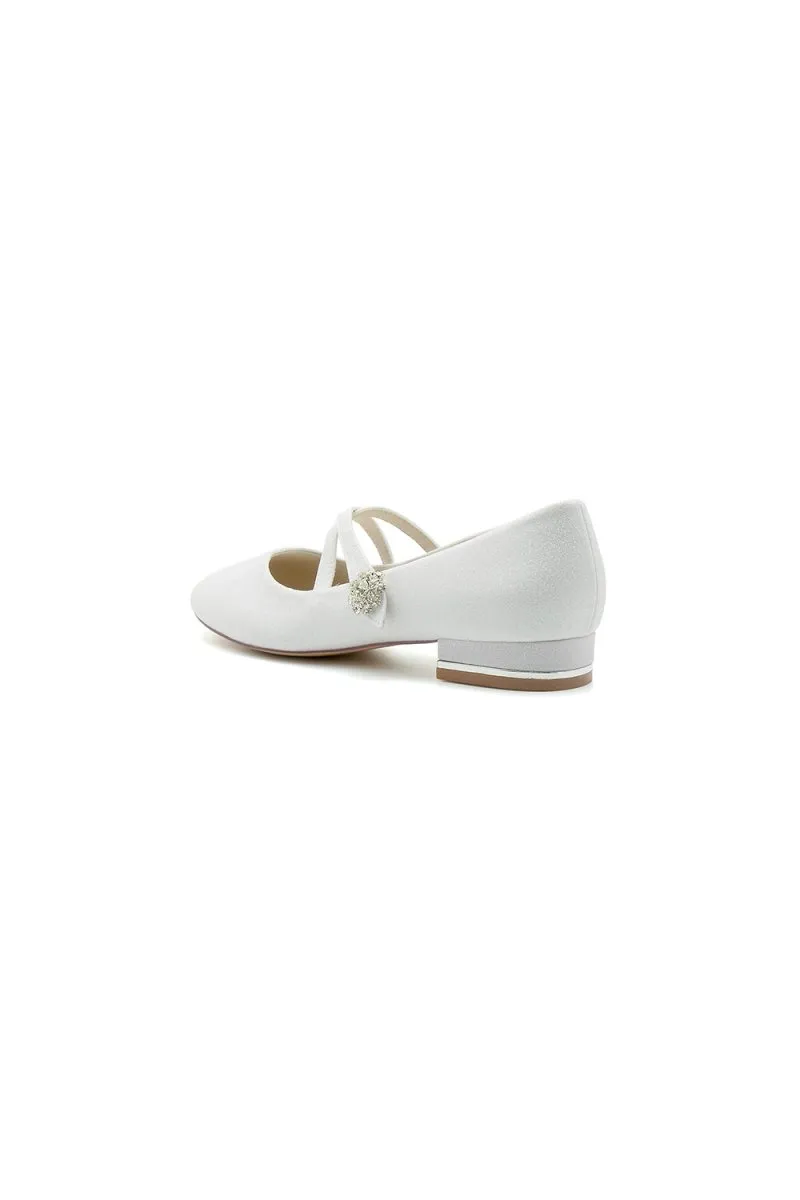 White Pointed Toe Wedding Flats
