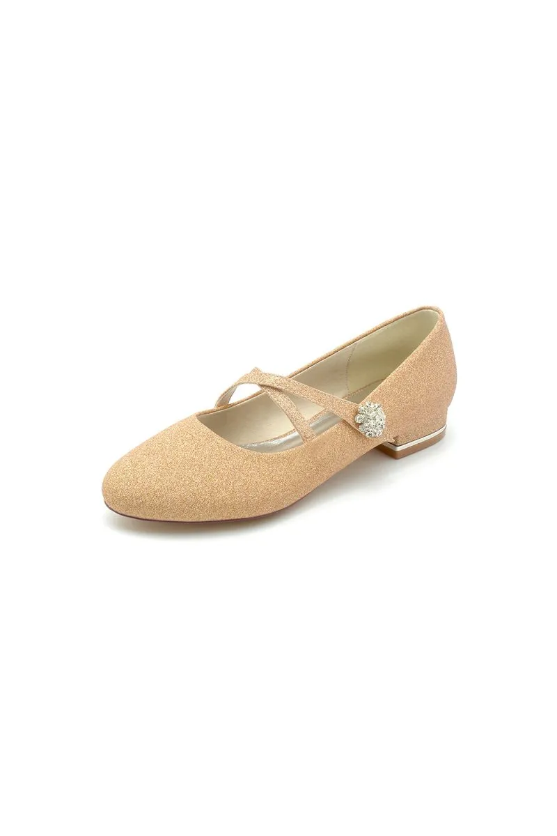 White Pointed Toe Wedding Flats