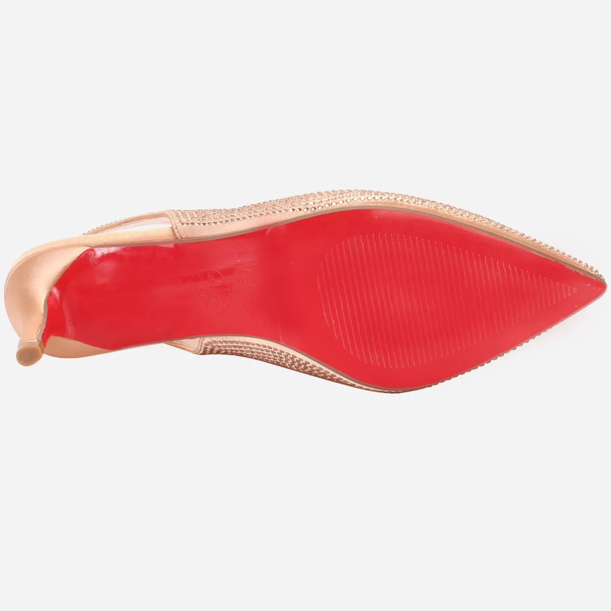 Womens "REETU" Pointed Toe Sling Back Heeled Sandals